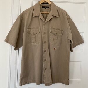 Vintage Tommy Hilfiger 90s crest cotton button down shirt